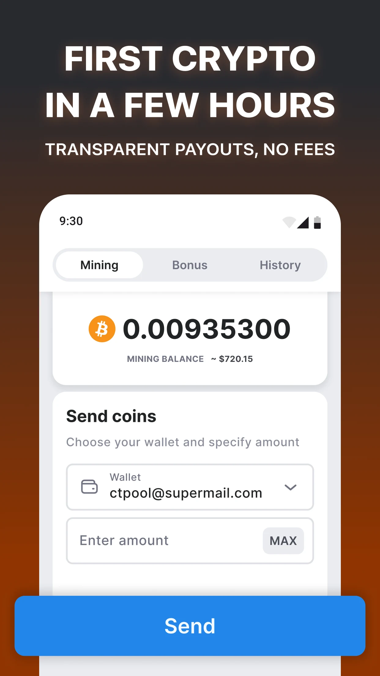 CT Pool: Crypto Mining App screenshot